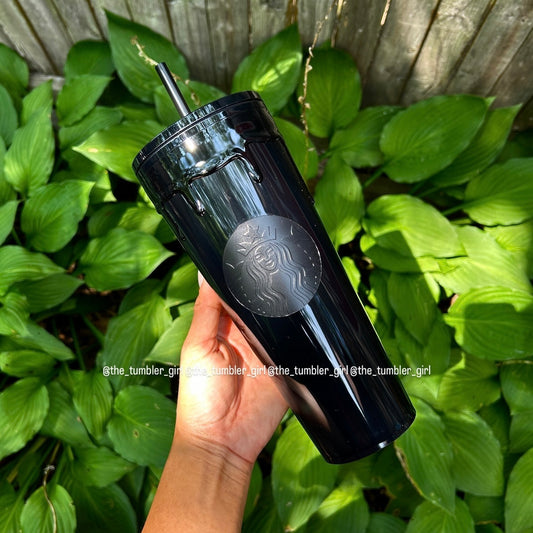 Starbucks 2024 Halloween Black Slime/Drip Tumbler (READY TO SHIP)