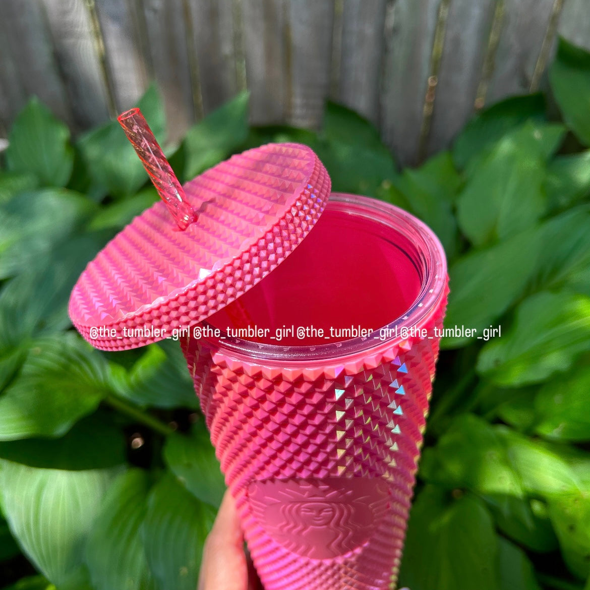 *LIMITED* Starbucks Philippines exclusive pink bubblegum iridescent studded