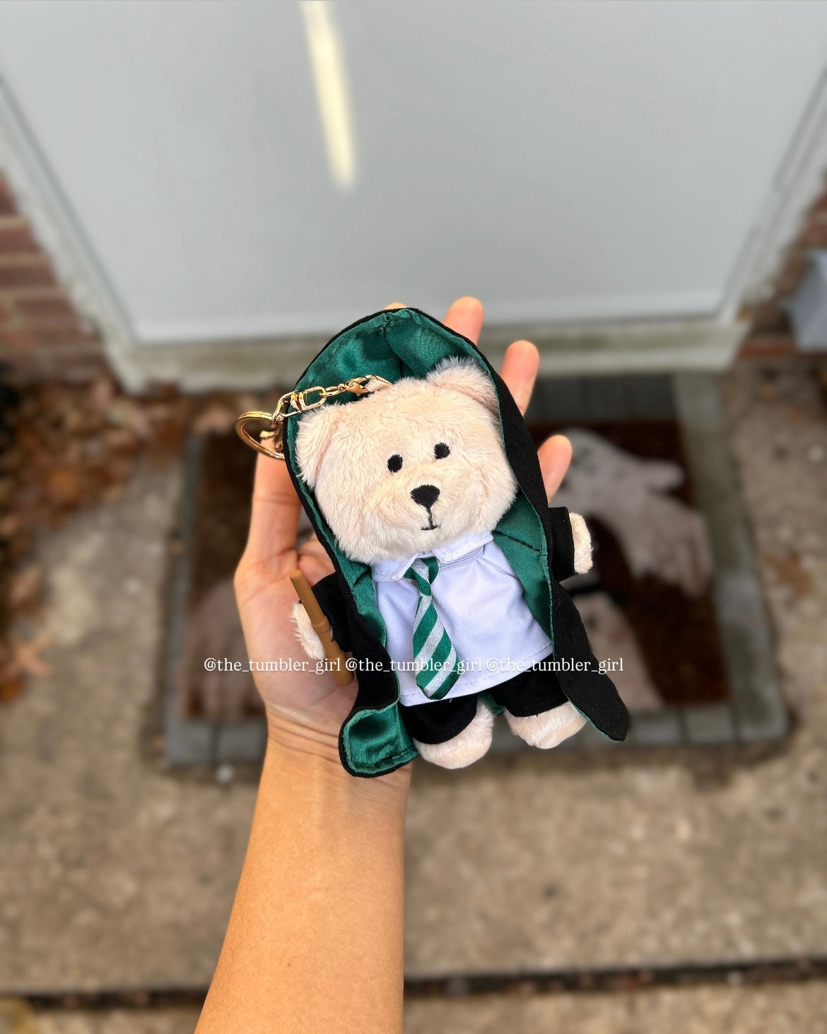Starbucks China × Harry Potter Slytherin Bearista Keychain (READY TO SHIP)