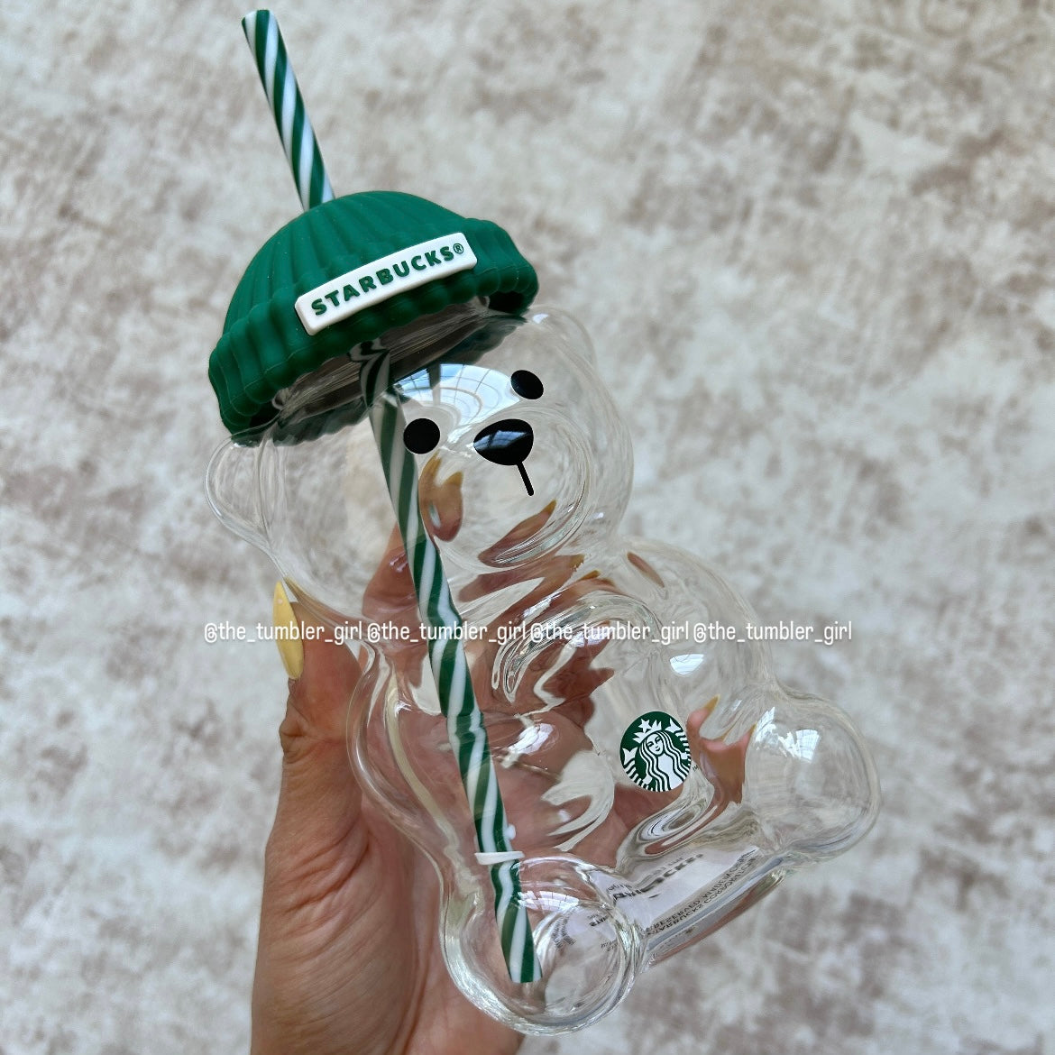 Starbucks Hong Kong Bearista Glass Cold Cup 20oz (READY TO SHIP)