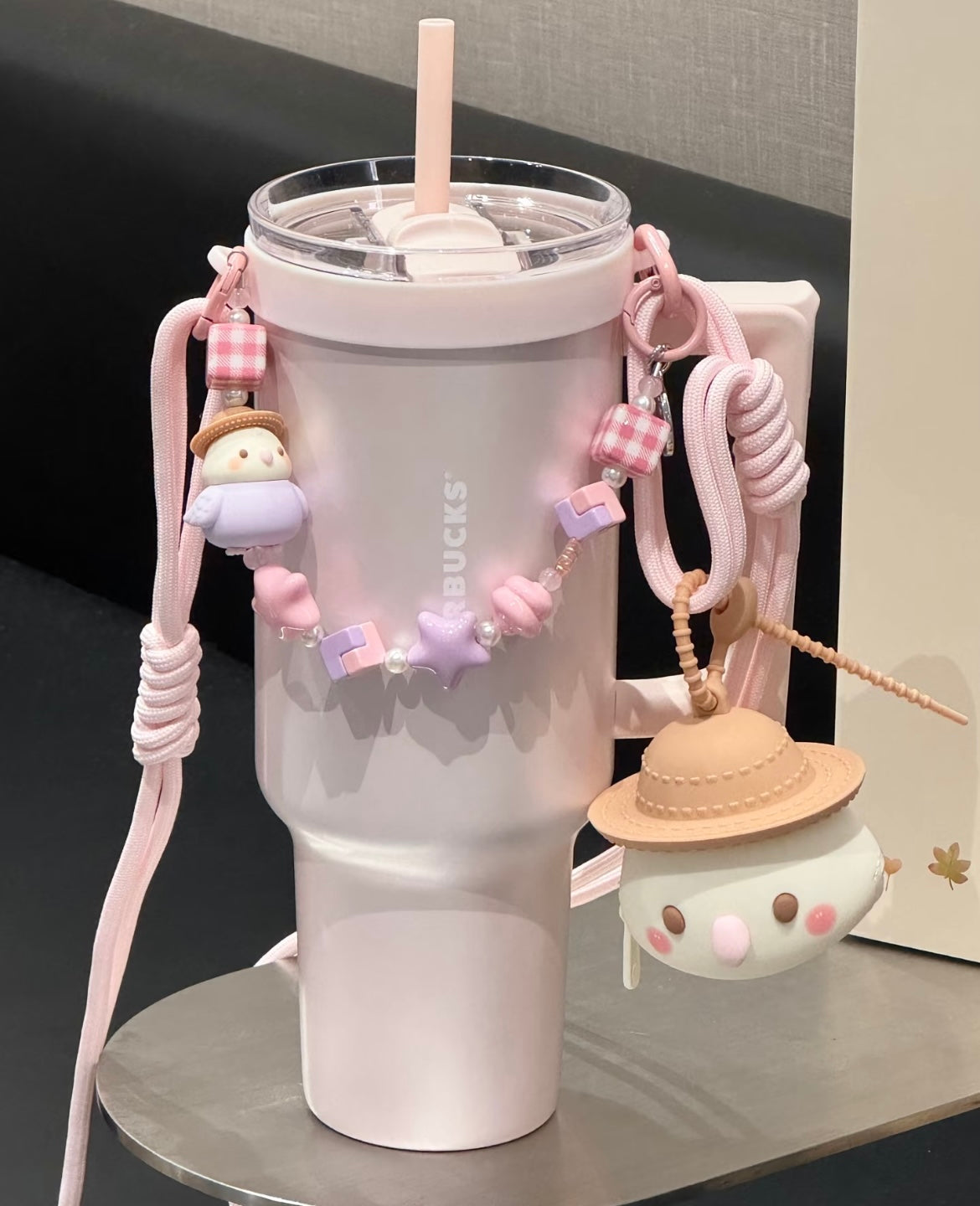 Starbucks China 40oz Pink Stainless Steel Tumbler with Accessories (READY TO SHIP)