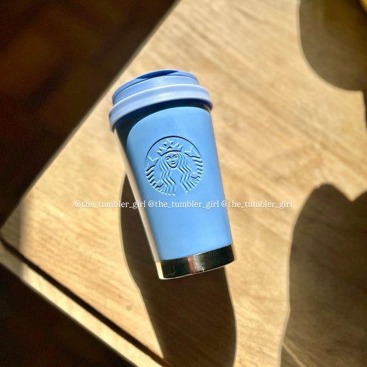 Starbucks Thailand Sky Blue 12oz Stainless Steel Tumbler