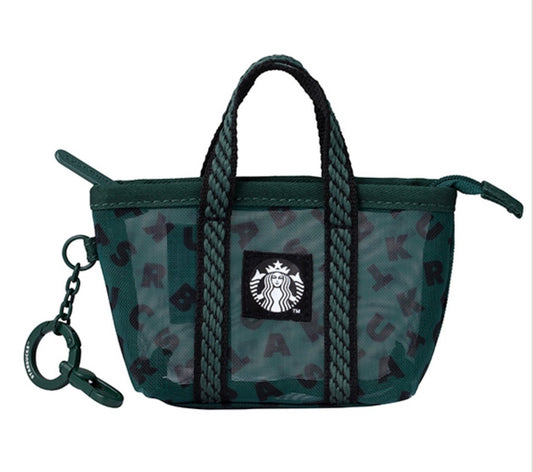 Starbucks Taiwan Green Coin Purse/Keychain (ships late March)
