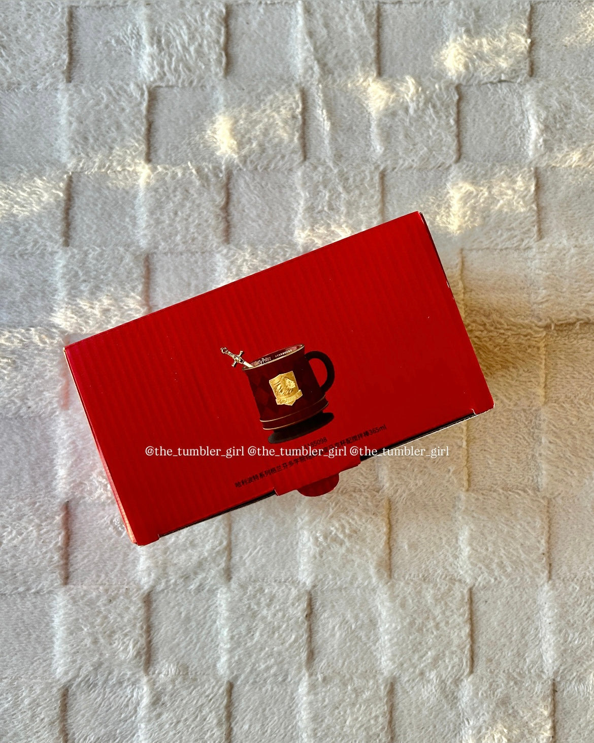 Starbucks China x Harry Potter Gryffindor Temperature-Activated Mug 12oz + Stirring Stick (READY TO SHIP)