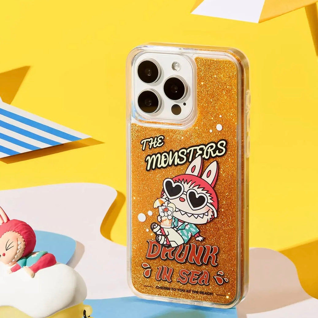 POP MART The Monsters LABUBU Drunk in Sea Series iPhone 14 Pro Max/15 Pro Phone Case