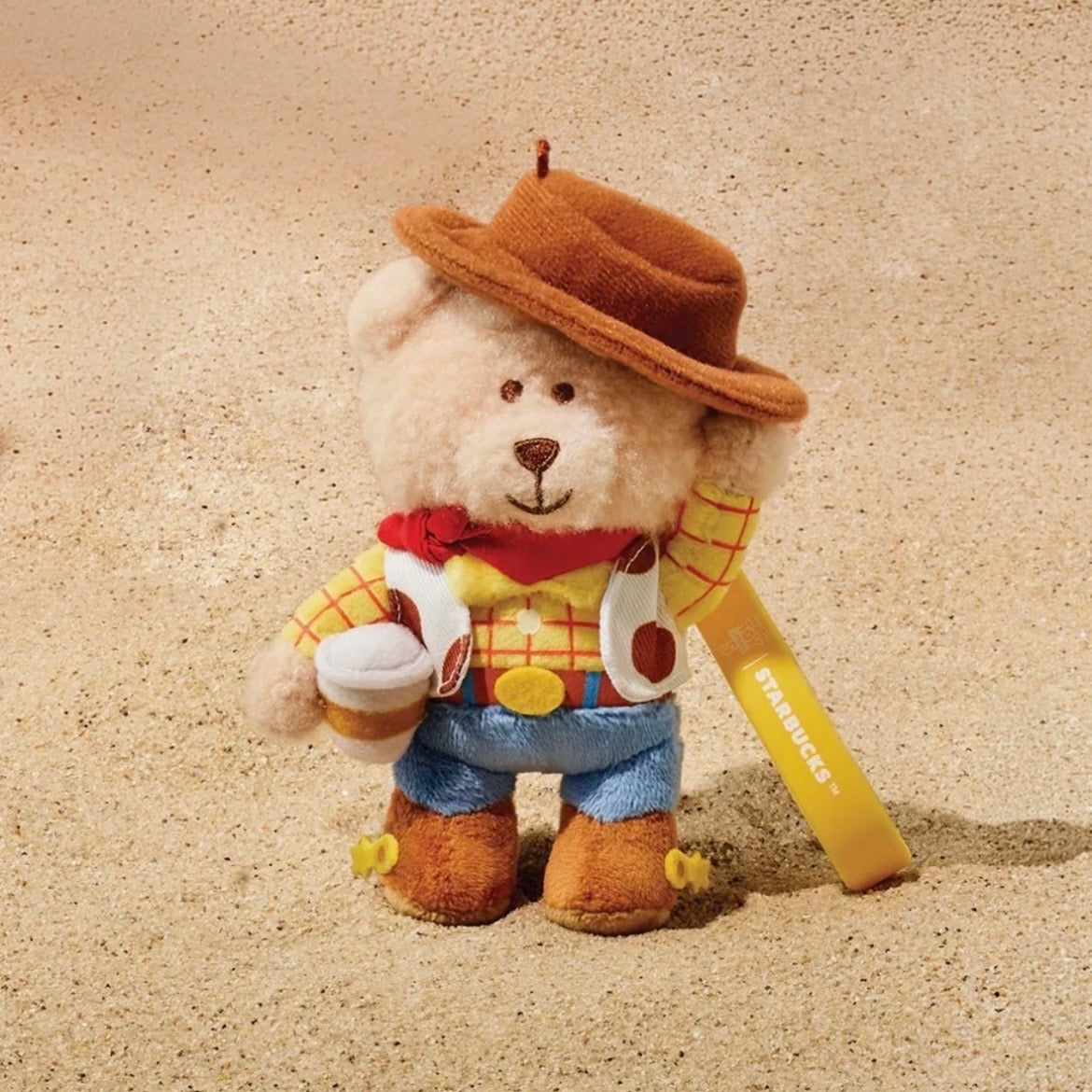 Starbucks Korea x Toy Story 5 Series Woody Bearista Keychain (READY TO SHIP)