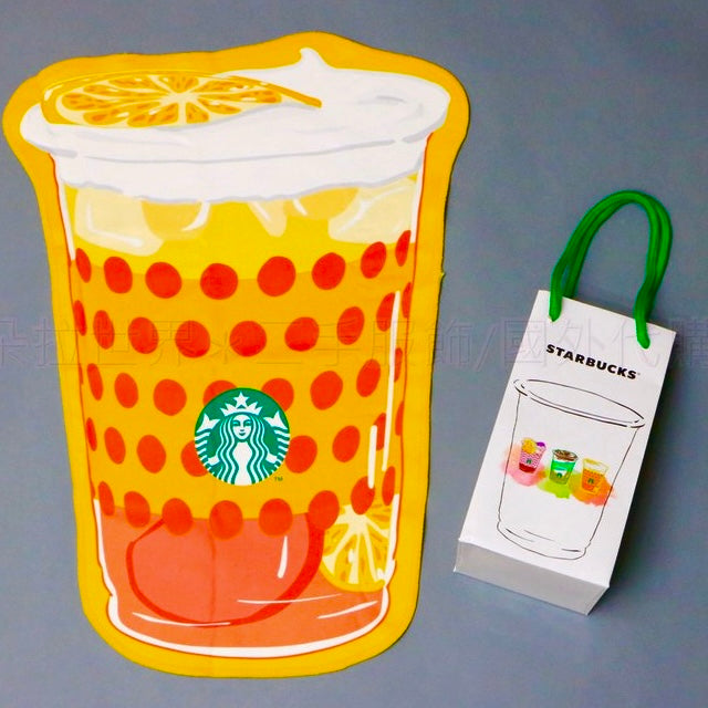 Starbucks Taiwan Exclusive Tropical Citrus Drink-Shaped Hand Towel