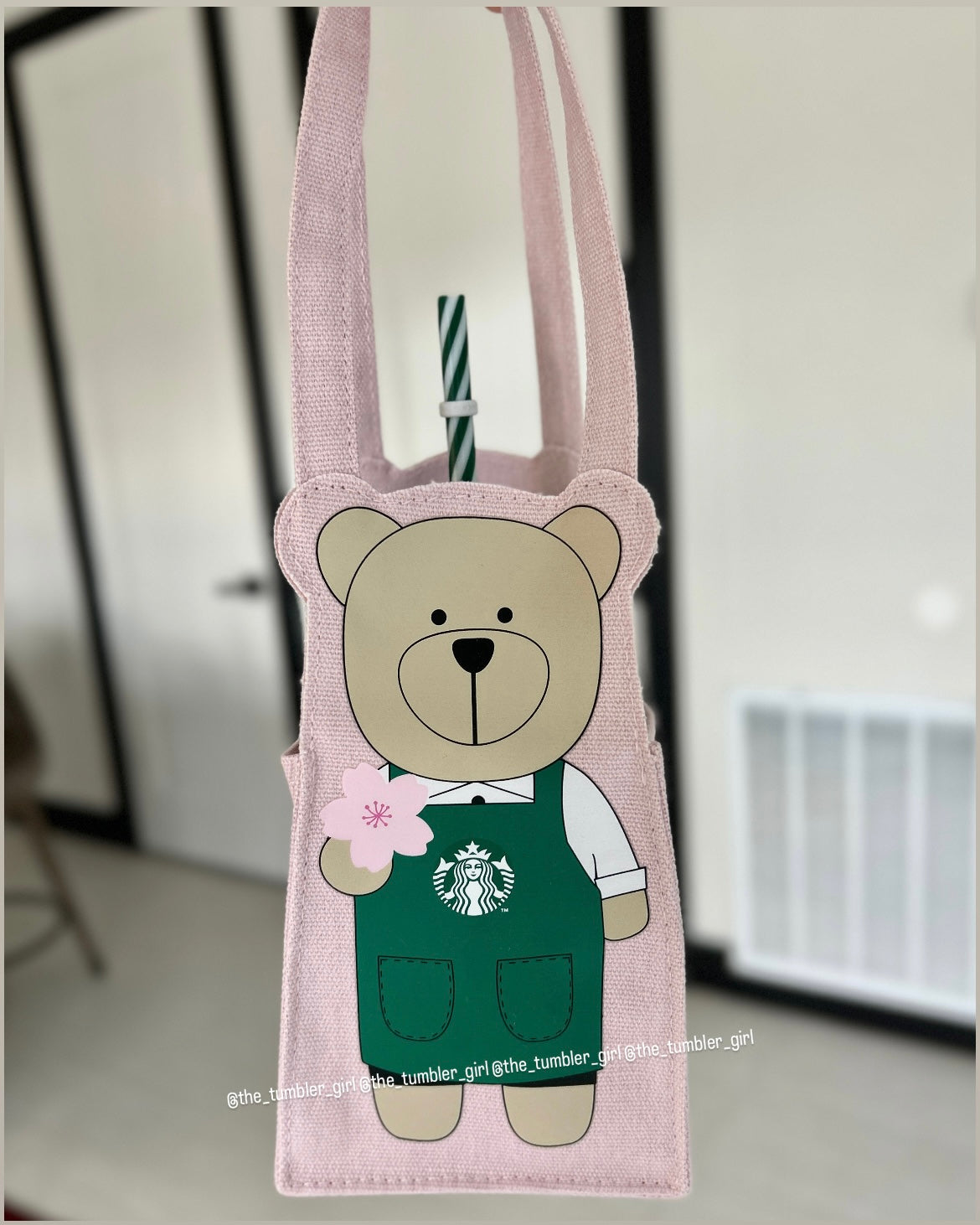 Starbucks Taiwan Bearista Canvas Tumbler Bag (READY TO SHIP)