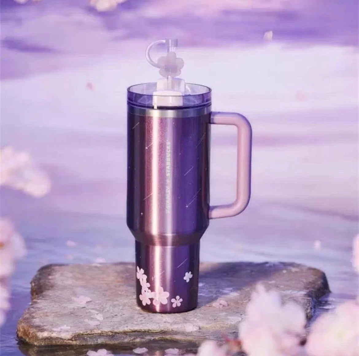Starbucks China x Stanley Twilight Sakura 40oz Stainless Steel Tumbler (READY TO SHIP)