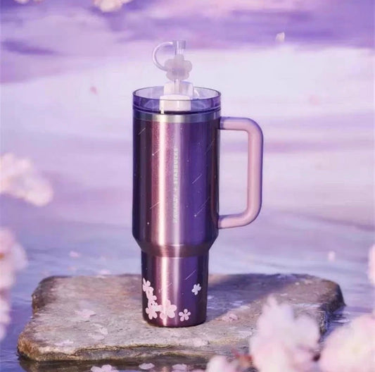 Starbucks China x Stanley Twilight Sakura 40oz Stainless Steel Tumbler (READY TO SHIP)