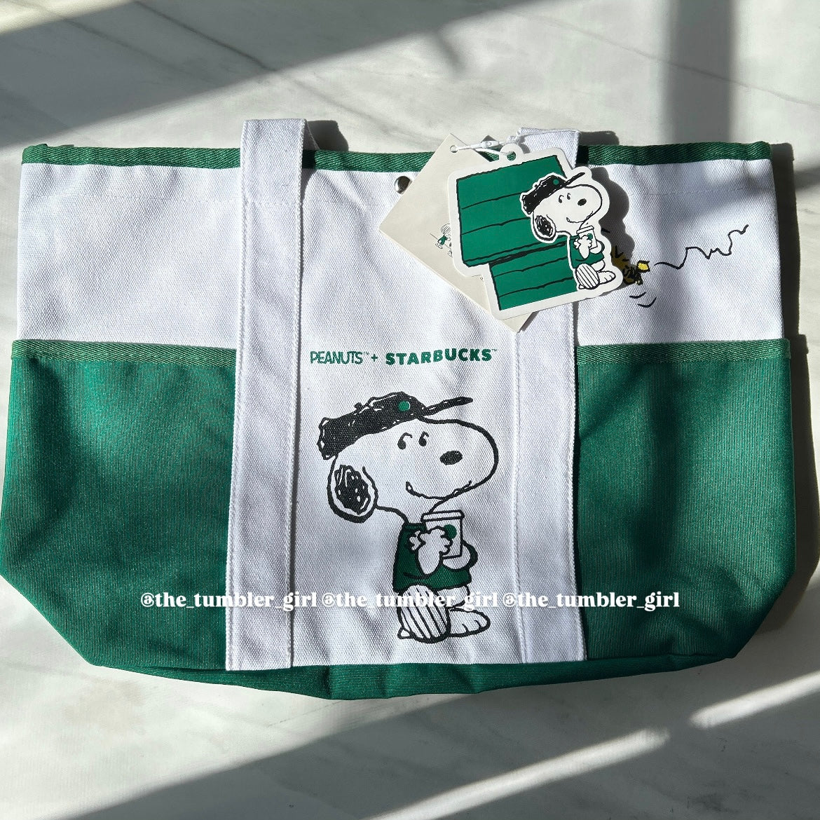 Starbucks China x PEANUTS Snoopy Canvas Tote Bag (READY TO SHIP)