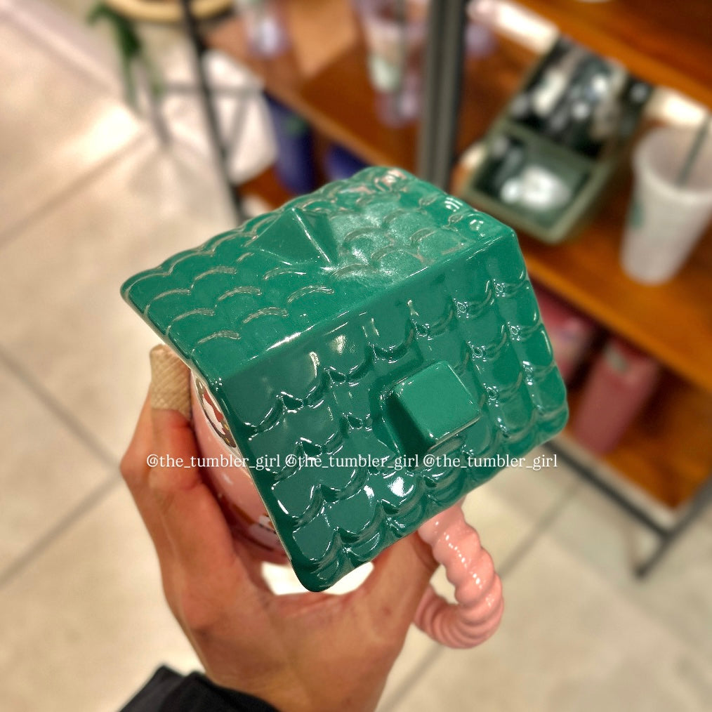 Starbucks 2025 Holiday Gingerbread House Bear Ceramic Mug 14oz (READY TO SHIP)