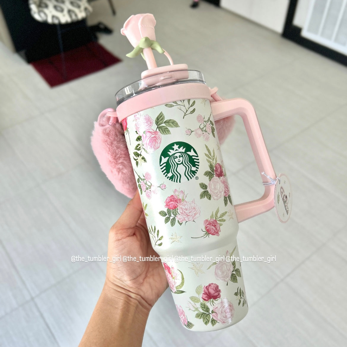 2026 China Exclusive Rose Garden Series 30oz Stainless Steel Tumbler With Cup Charm (READY TO SHIP)