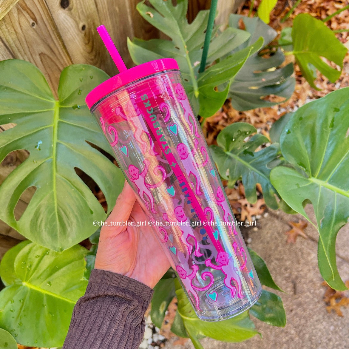 Starbucks Roller Rabbit Pink Cold Cup Tumbler 24oz Limited Edition (READY TO SHIP)