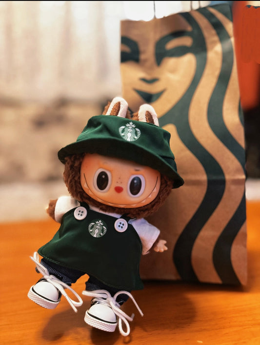 Starbucks Barista Labubu Outfit & Accessories Set
