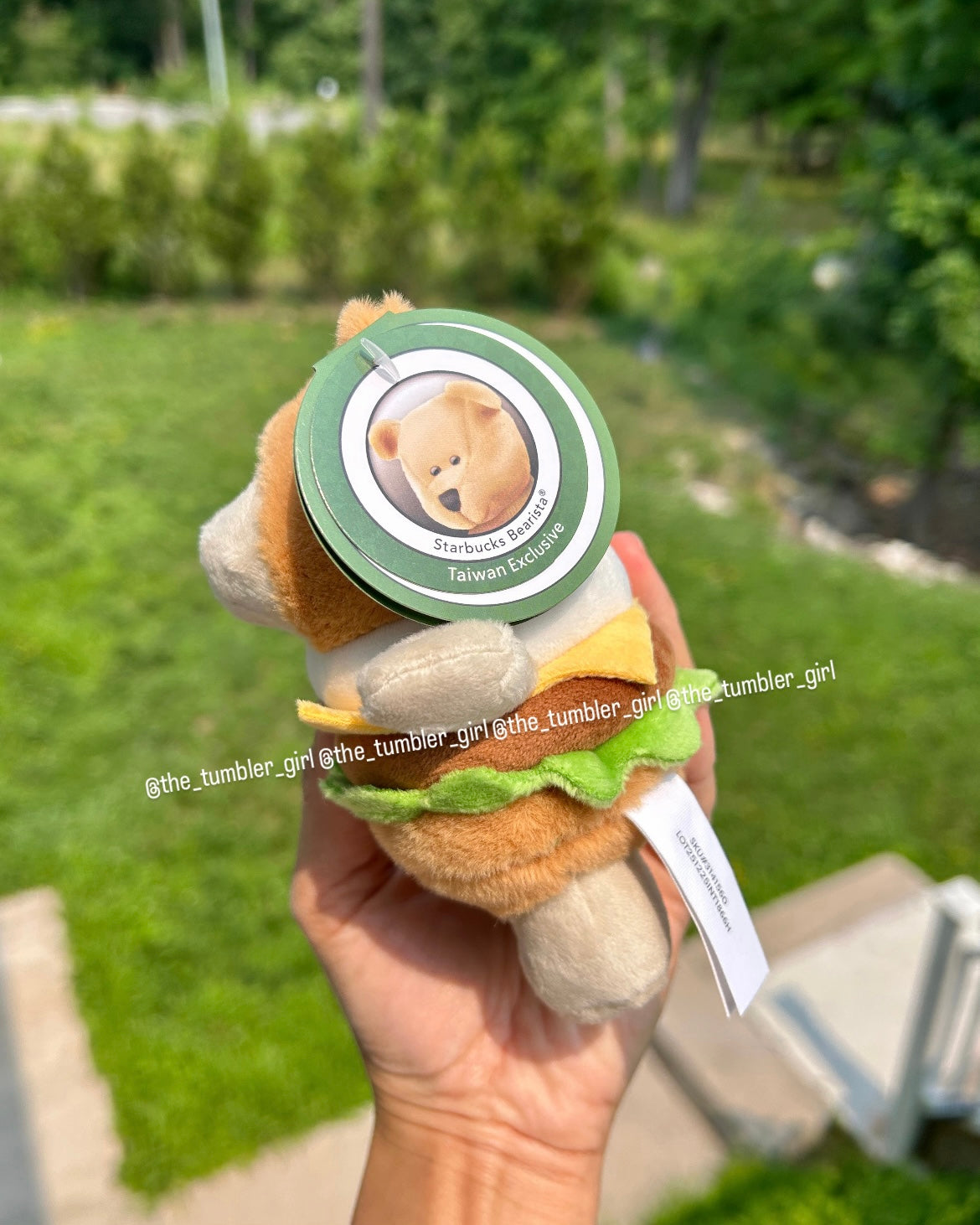 2026 Taiwan Exclusive Burger Bearista Plushie Keychain (READY TO SHIP)