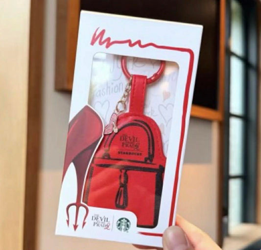 Starbucks China x The Devil Wears Prada Fashion Bag Style Mirror Keychain / Bag Charm