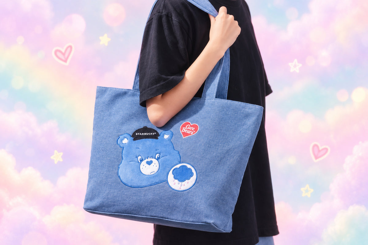 2026 Taiwan Exclusive Care Bears Collection Denim Tote (Ships Early November)