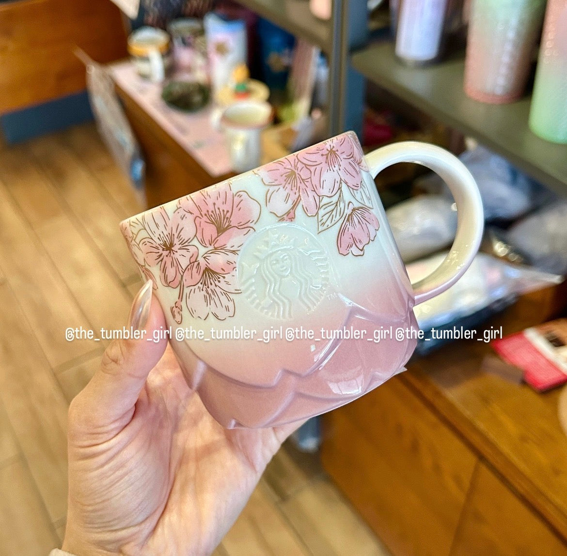 Starbucks Taiwan Sakura Petal Mug 12oz (ships late March)