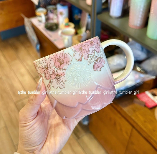 Starbucks Taiwan Sakura Petal Mug 12oz (ships late March)