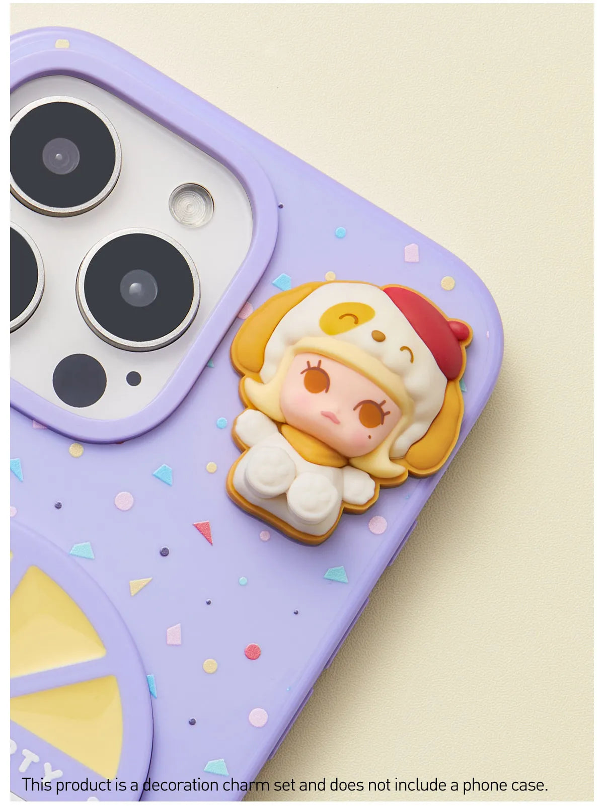 Pop Mart Bubble Cute Particle Pajama Party Series Decorative Buckle Set