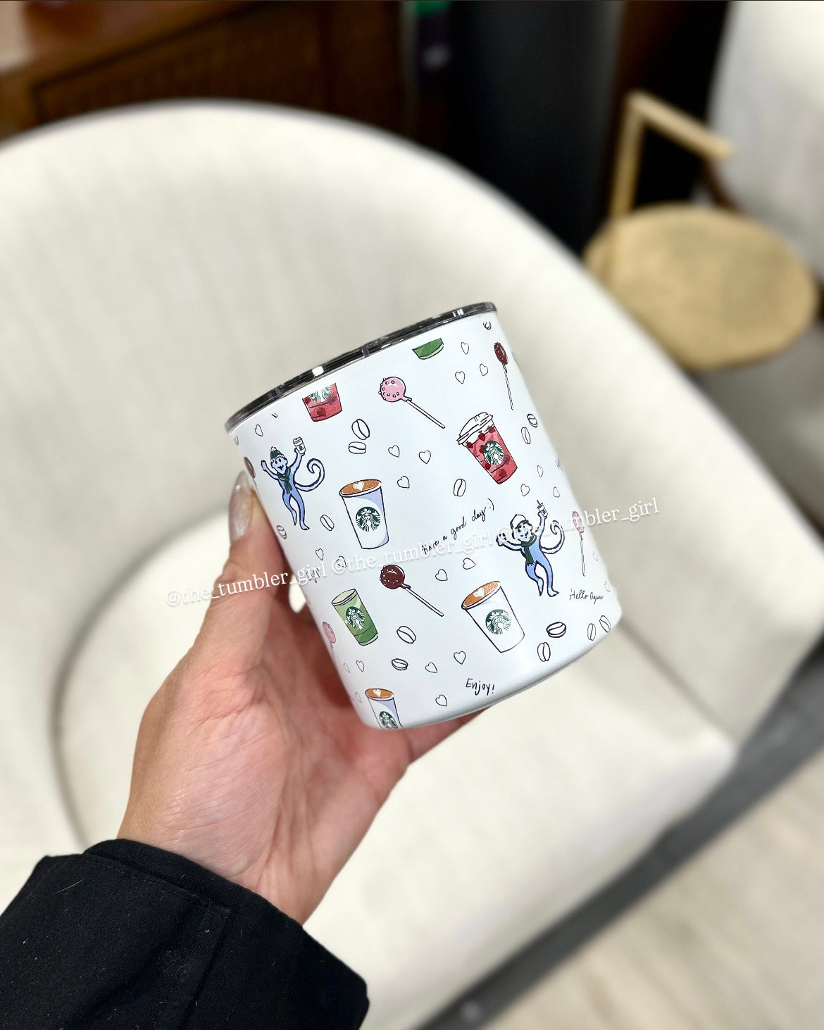 Starbucks Roller Rabbit Travel Coffee Stainless Steel Mug 12oz (READY TO SHIP)