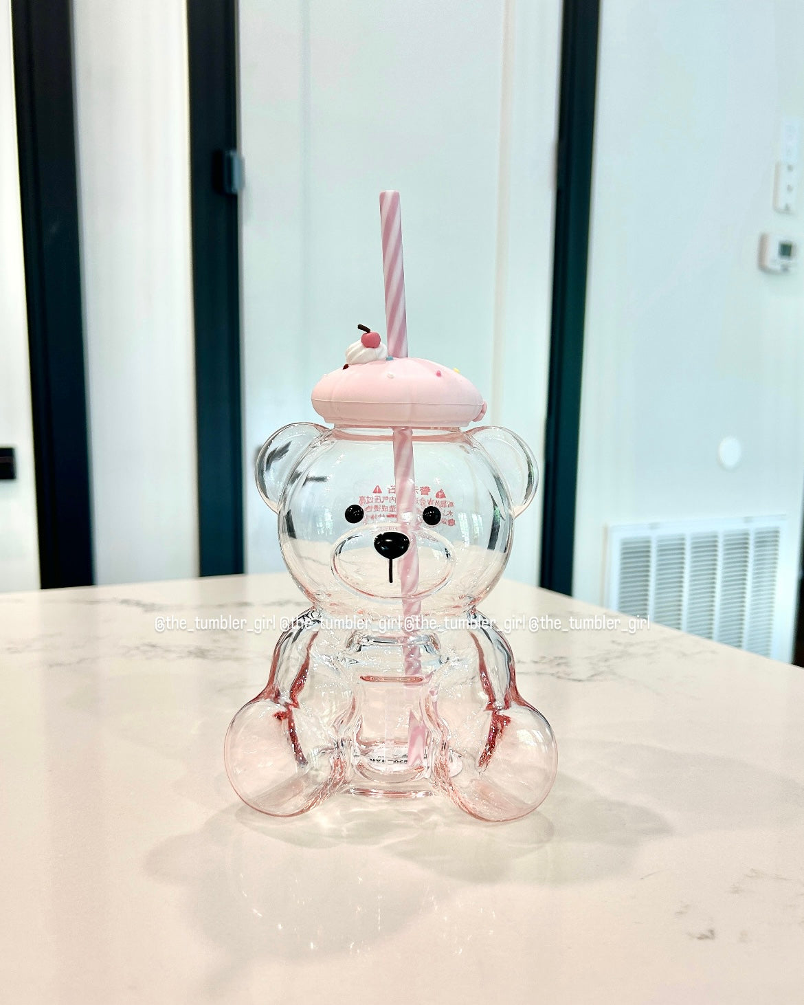 Starbucks China 2026 Summer Dessert Party Bearista Glass Cold Cup (ships in a week)