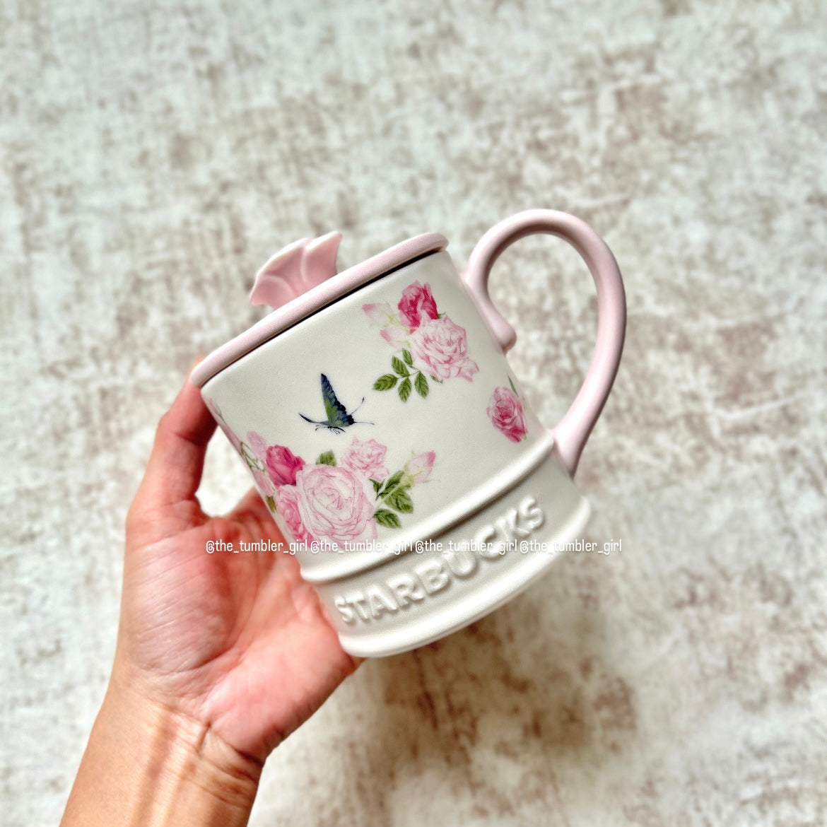 Starbucks China Rose Garden Series 16oz Mug with Lid