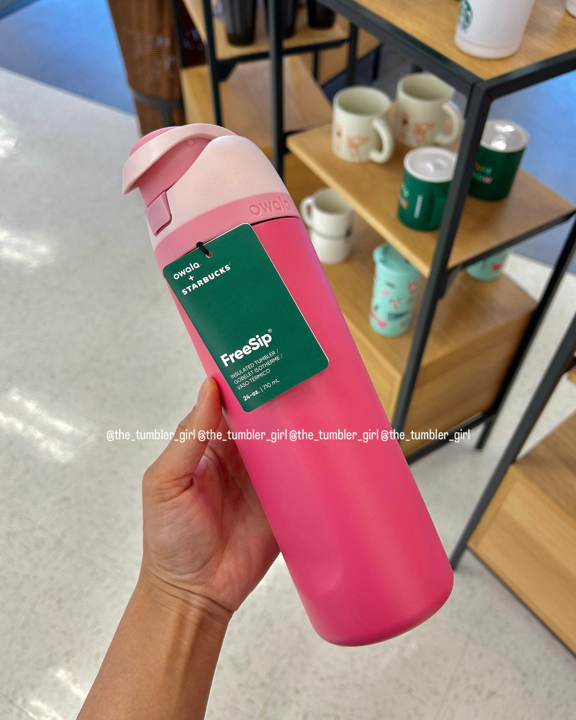 2026 US Exclusive 24oz Pink Stainless Steel Owala Tumbler (READY TO SHIP)