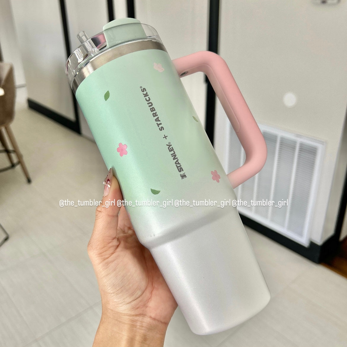 Starbucks x Stanley Pink Green Sakura Tumbler Dreamy Spring Taiwan Sakura 2026 (READY TO SHIP)