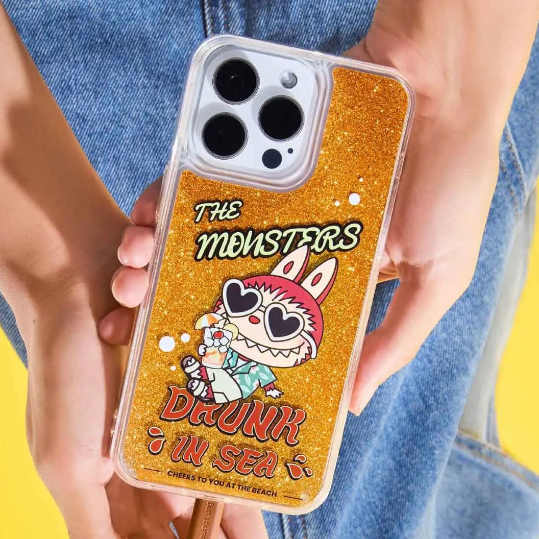 POP MART The Monsters LABUBU Drunk in Sea Series iPhone 14 Pro Max/15 Pro Phone Case