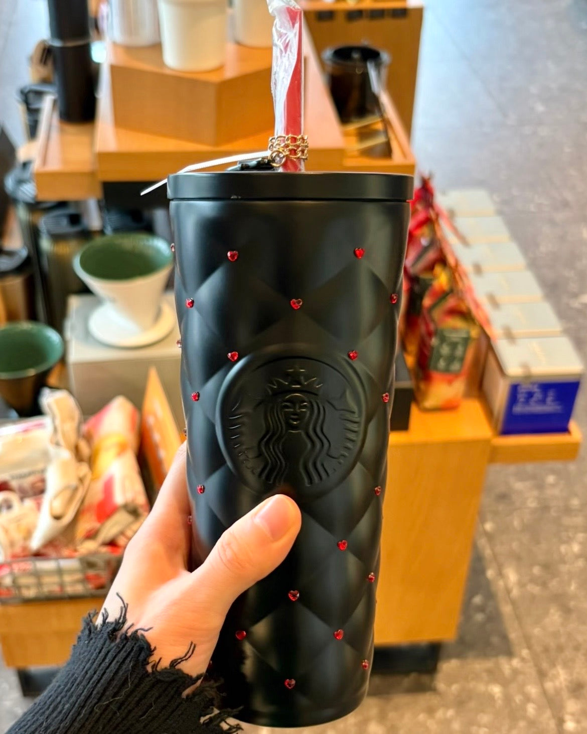 Starbucks China x The Devil Wears Prada Diamond Stainless Steel Tumbler 20oz with Card Holder (READY TO SHIP)