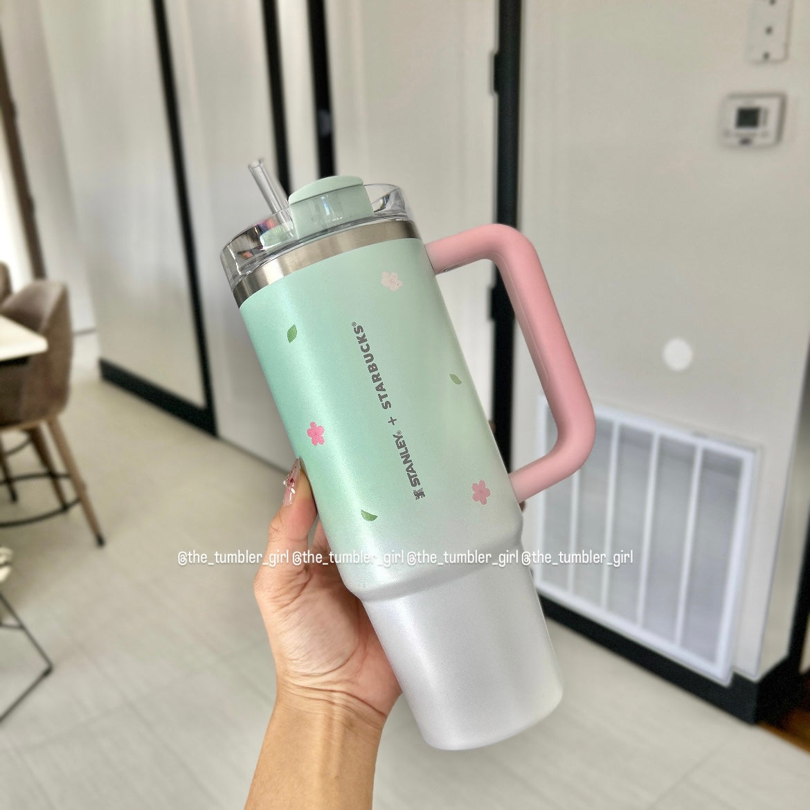 Starbucks x Stanley Pink Green Sakura Tumbler Dreamy Spring Taiwan Sakura 2026 (READY TO SHIP)