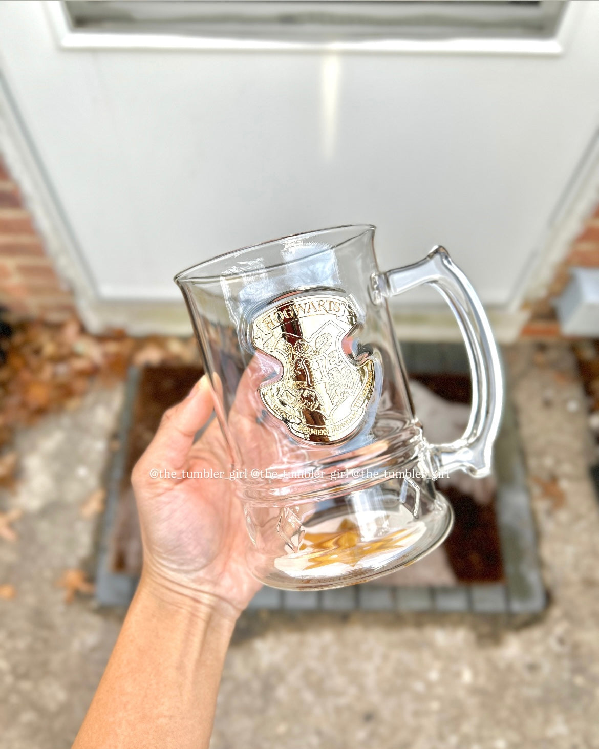 Starbucks China × Harry Potter Hogwarts Castle–Style Glass 30oz with Light-Up Coaster (READY TO SHIP)