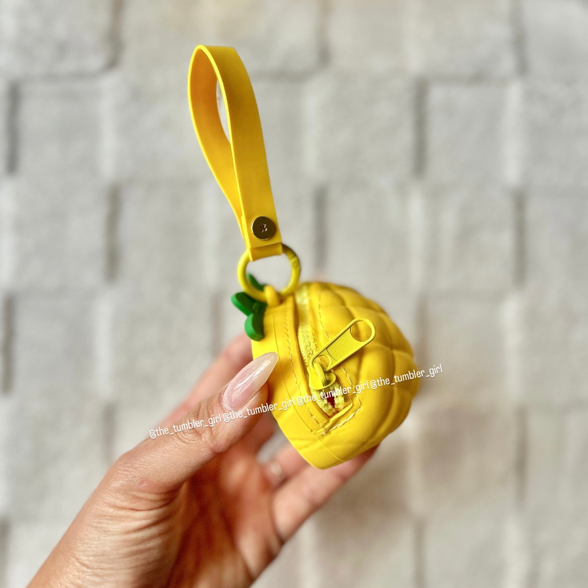 Starbucks China Tropical Pineapple Straw Holder Pouch + Reusable Silicone Straw (READY TO SHIP)