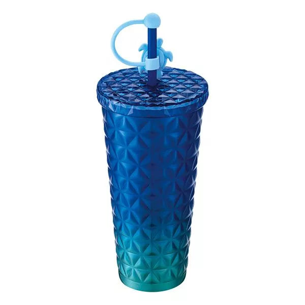 Starbucks Taiwan 2025 “Summer Seaside Series” - 20oz Blue Stainless Steel Tumbler with Sea Turtle Straw Cover (Ships End of April)