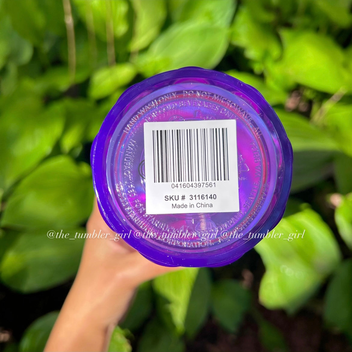 Starbucks Taiwan exclusive purple scales tumbler