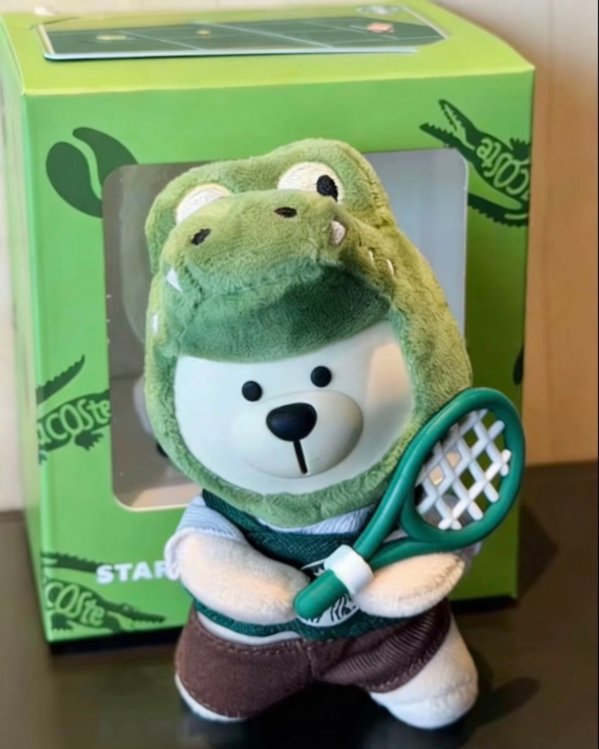 Starbucks China x Lacoste Bearista Plushie Pendant (READY TO SHIP)