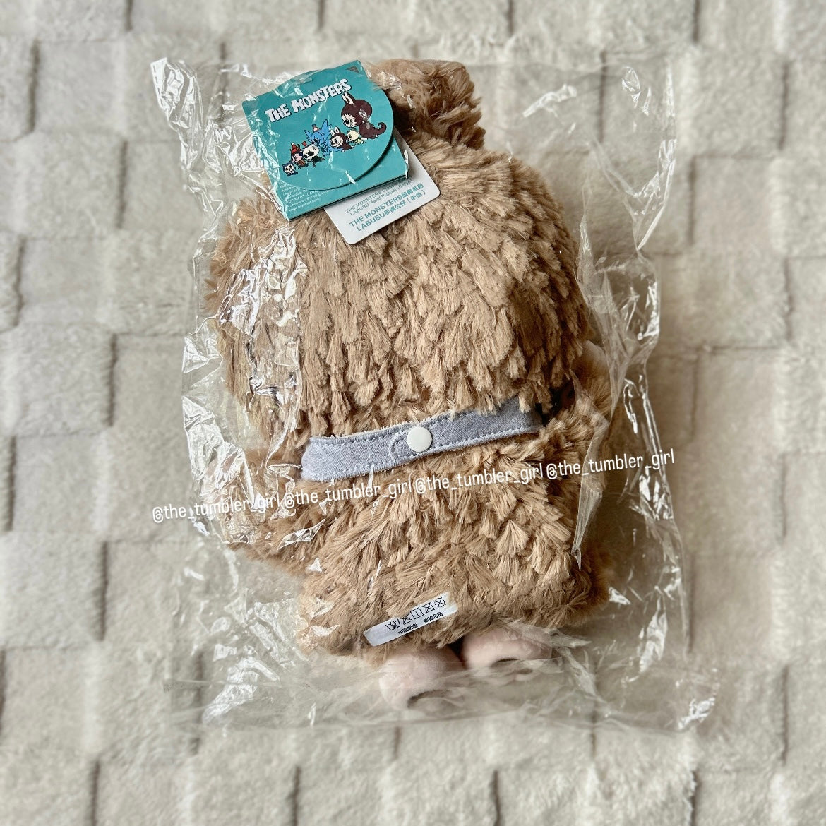 POP MART POP LAND LABUBU Hand Puppet Plush (Brown/Light Brown)