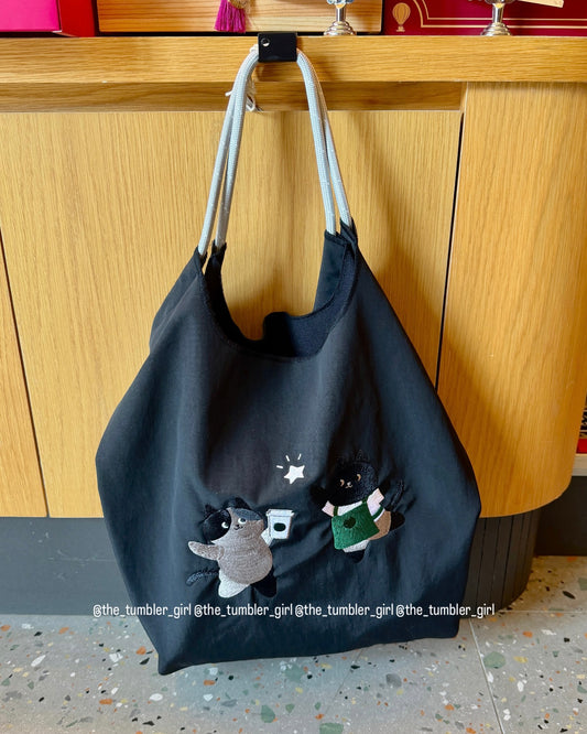 2026 Taiwan Black Cat Fairy Band Release Nylon Tote (Ships Early November)