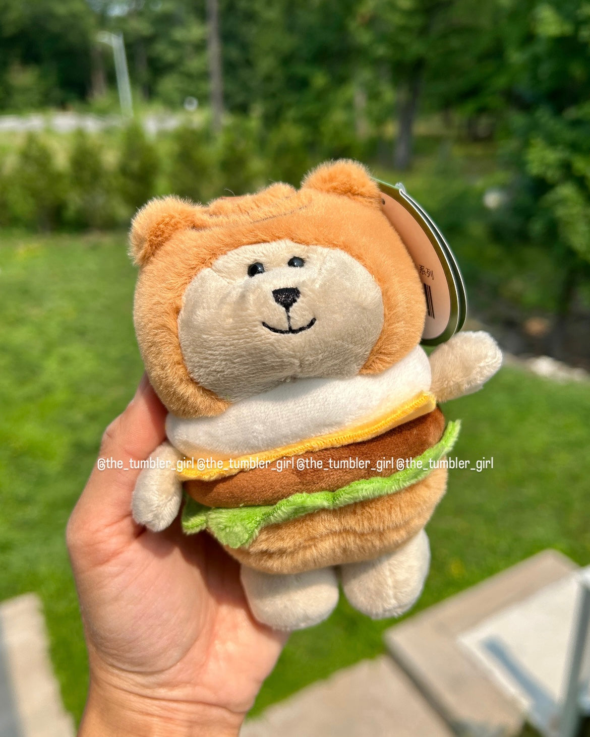 2026 Taiwan Exclusive Burger Bearista Plushie Keychain (READY TO SHIP)