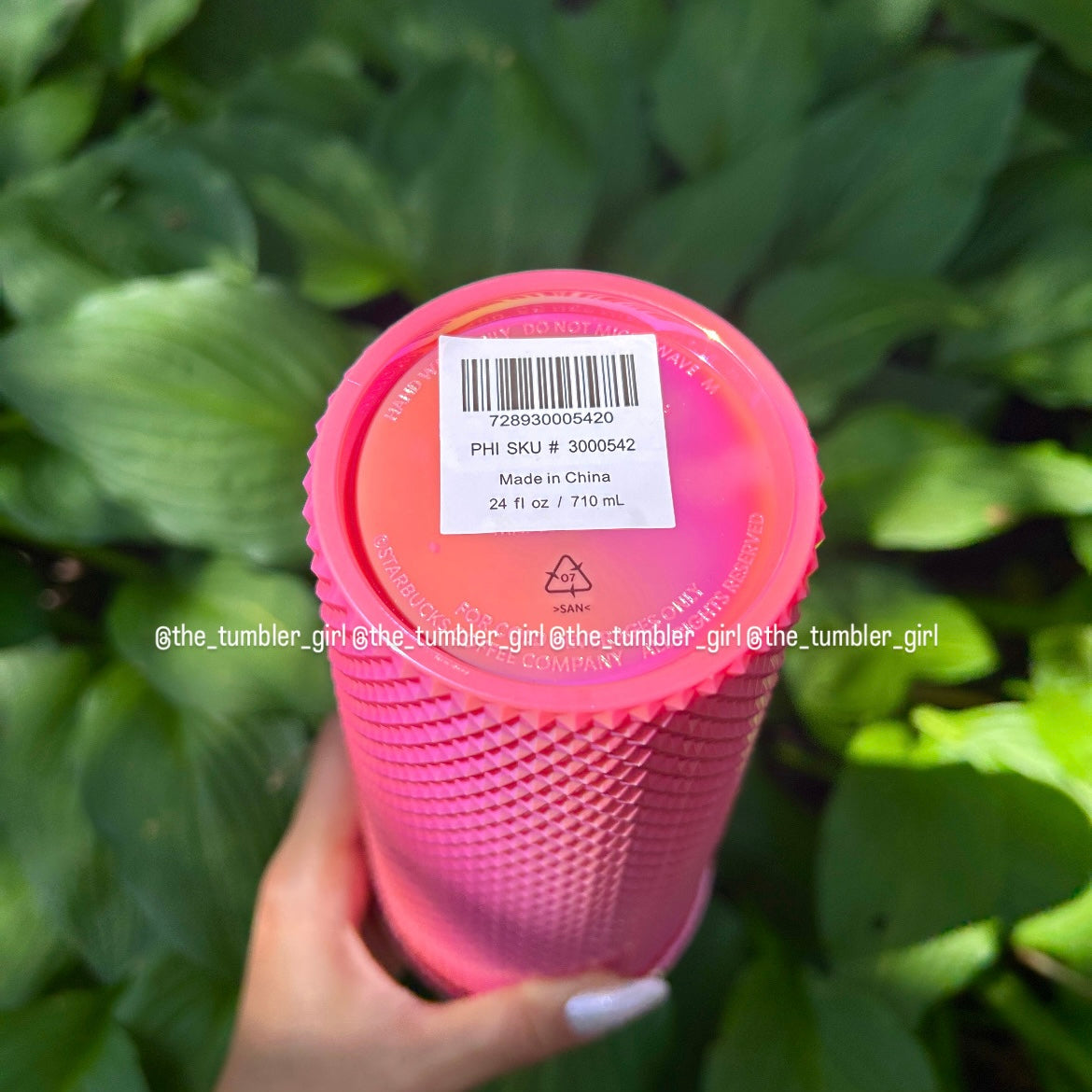 *LIMITED* Starbucks Philippines exclusive pink bubblegum iridescent studded