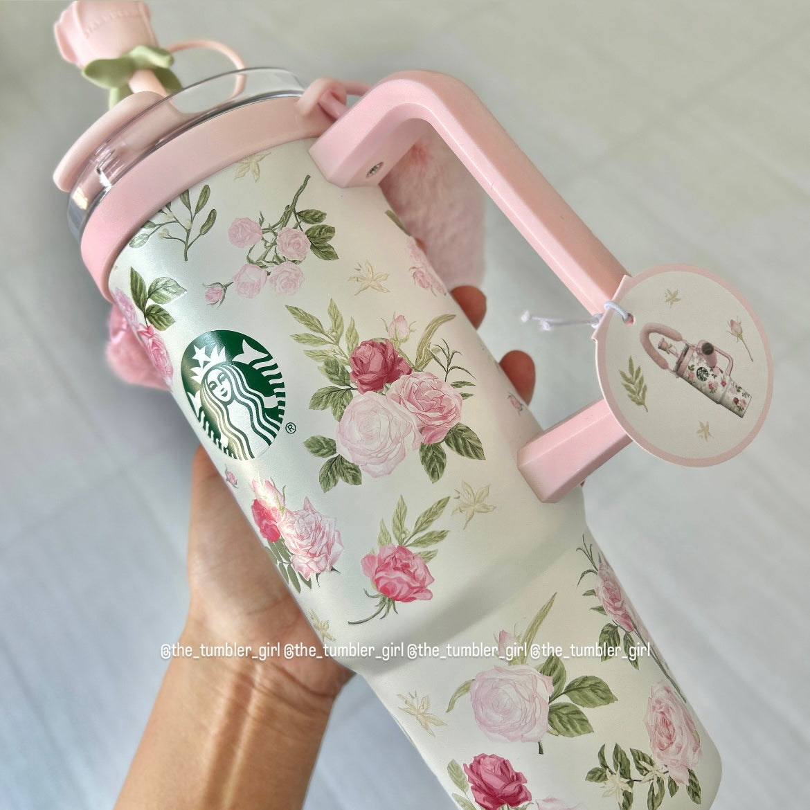 2026 China Exclusive Rose Garden Series 30oz Stainless Steel Tumbler With Cup Charm (READY TO SHIP)