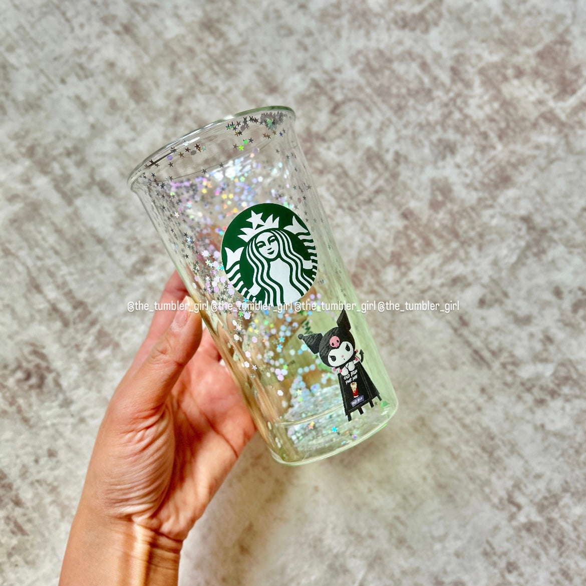 Starbucks Hong Kong x Kuromi 12oz Double-Wall Glass Cup (READY TO SHIP)