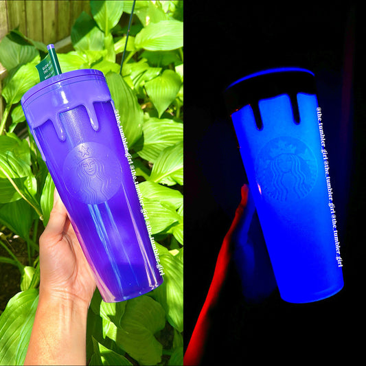 Starbucks Halloween Purple Slime Glow In The Dark 24oz Tumbler (READY TO SHIP)