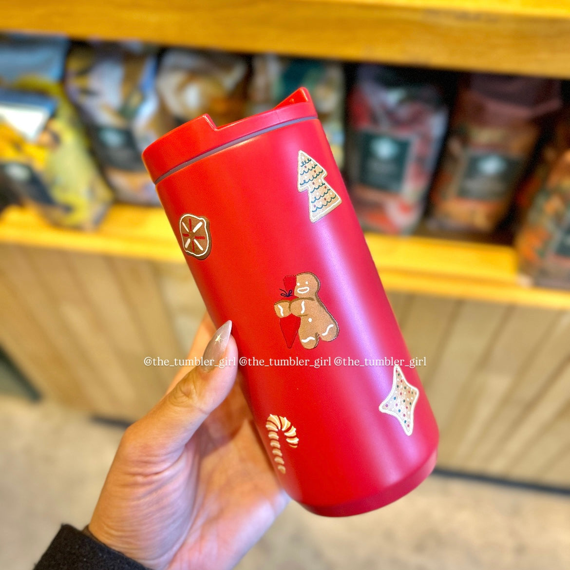 Starbucks Holiday 2025 Gingerbread Cookie Stainless Steel Tumbler 12oz (READY TO SHIP)