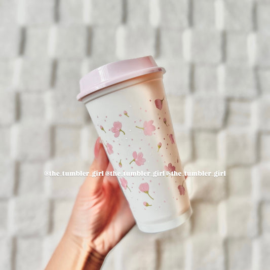 Starbucks China Exclusive 2025 16oz Cherry Blossom Plastic Reusable Cup (READY TO SHIP)
