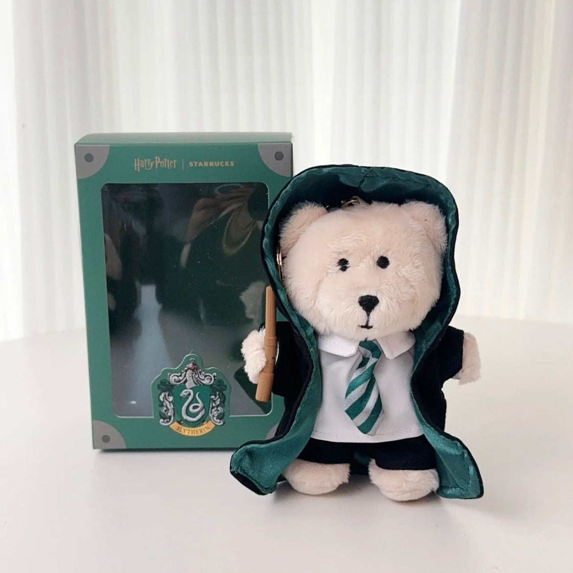 Starbucks China × Harry Potter Slytherin House Bear Bearista Keychain (ships end of Dec.)