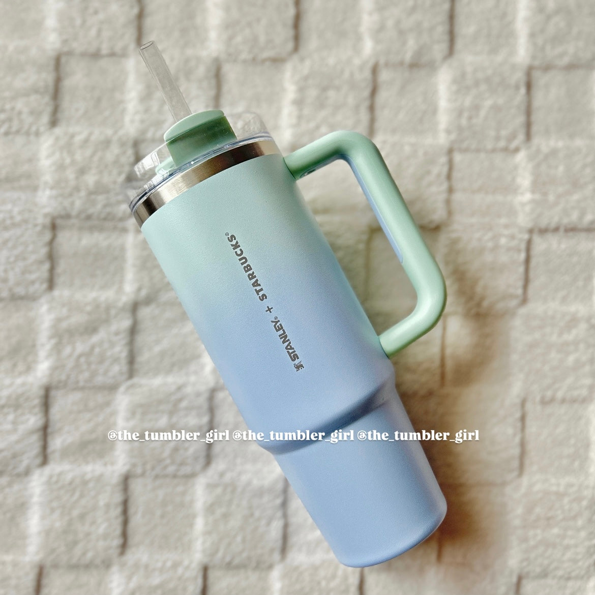 Starbucks x Stanley 30oz Mint Blue Gradient Stainless Steel Tumbler 2025 Japan Exclusive (READY TO SHIP)