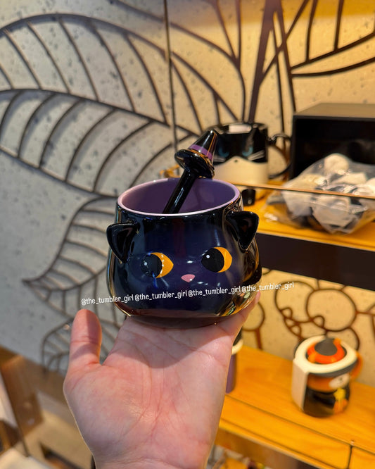 2026 Hong Kong Exclusive Halloween Ceramic Mug With Stirrer (Ships Early November)